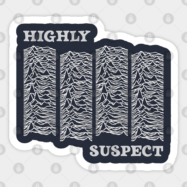 HIghly Suspect Sticker by Aiga EyeOn Design